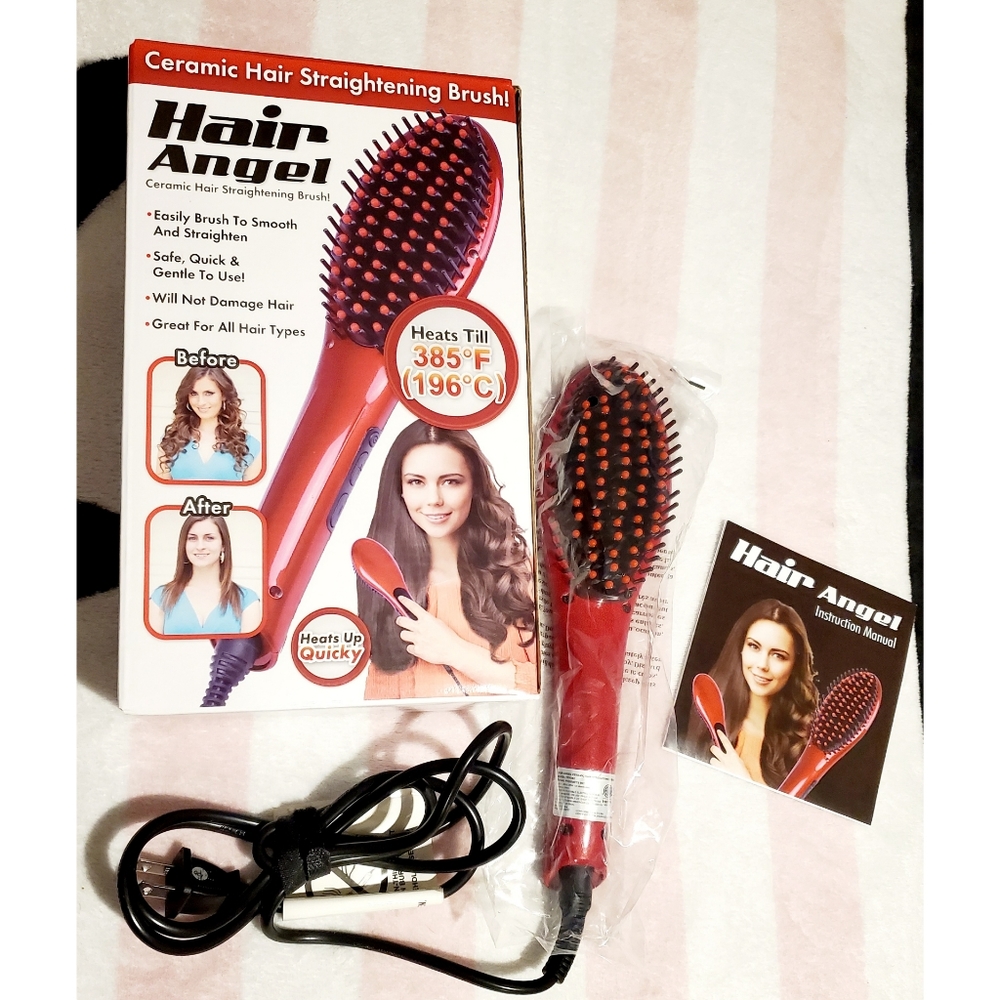 NEW in a box Hair Angel Ceramic Straightening Brush